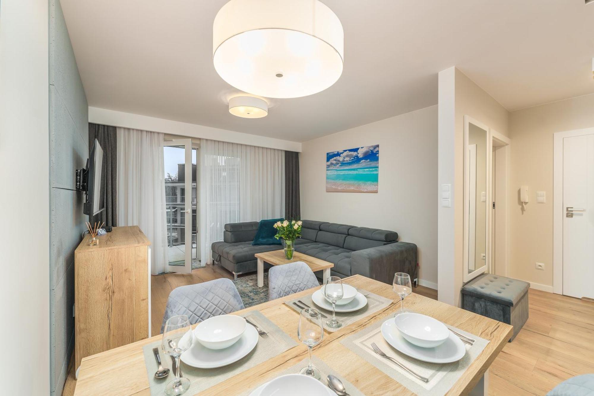 Apartament Szafir W Budynku Basenowym Morska Klifowa Rewal Extérieur photo